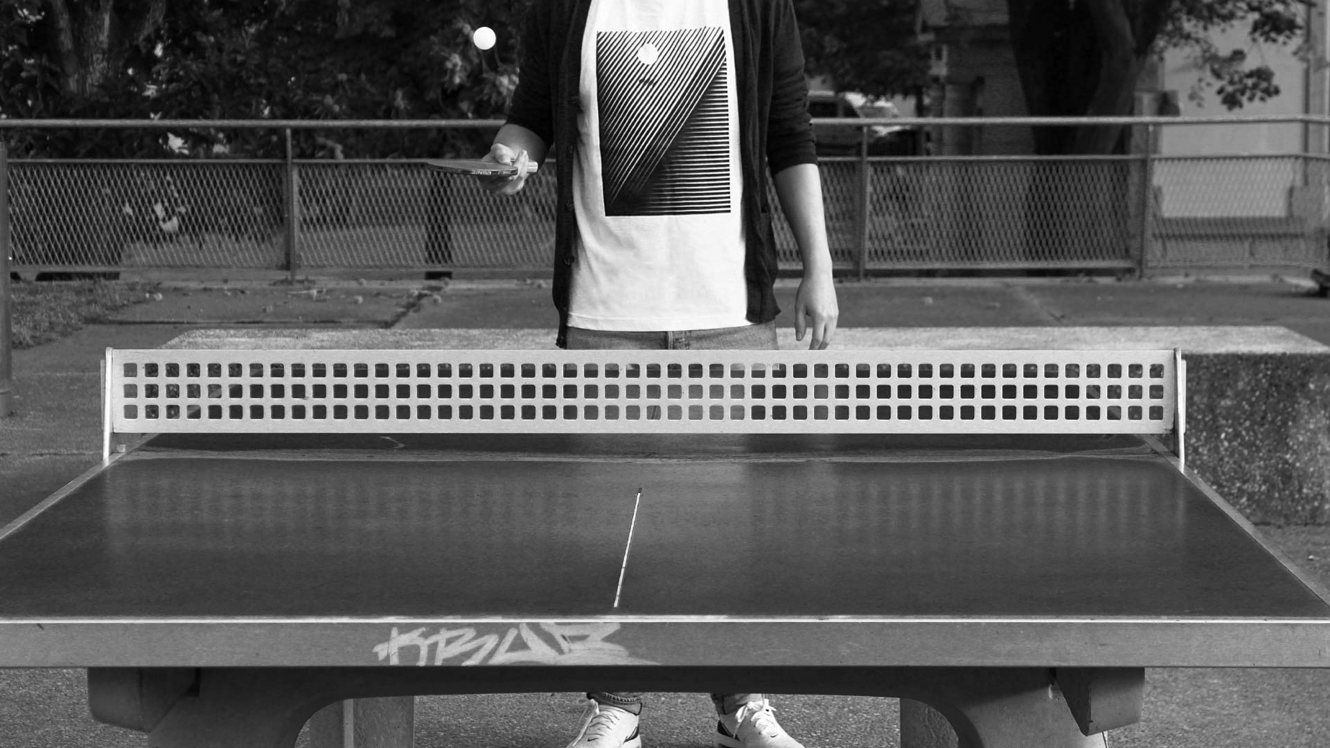 A pingpong inspired t-shirt design