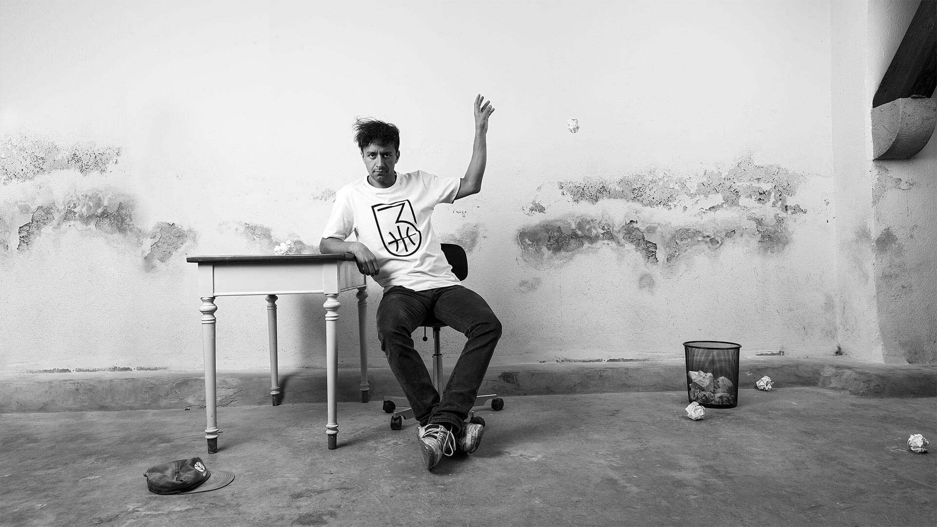 A t-shirt design inspired by a three pointer in Basketball