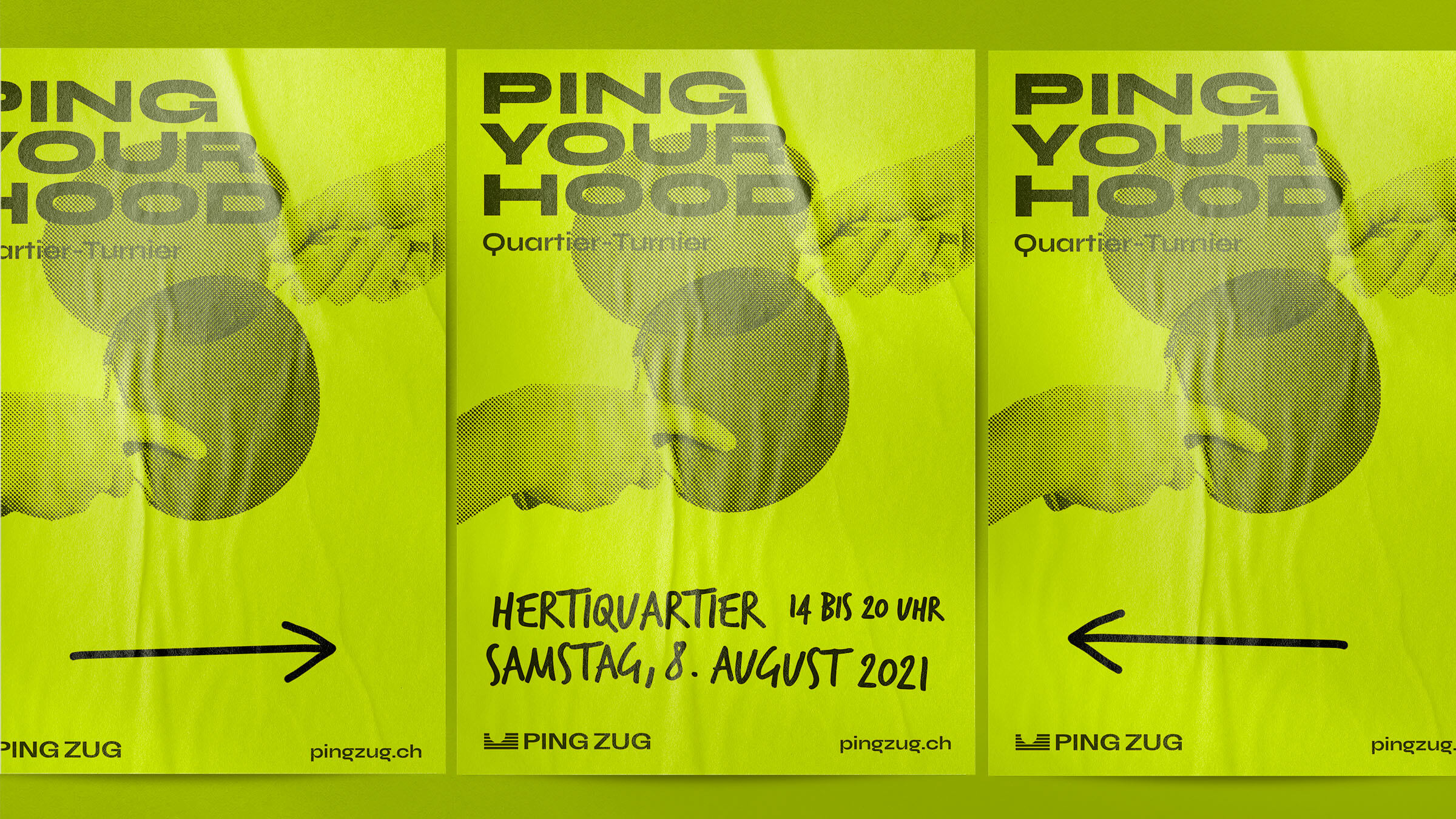 A poster designed for a table tennis tournament